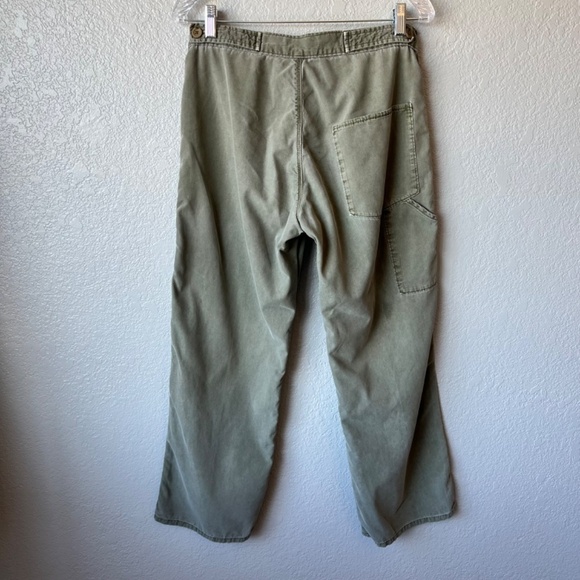 RtA Theodora ankle length army green distressed soft cotton pants - Picture 3 of 11